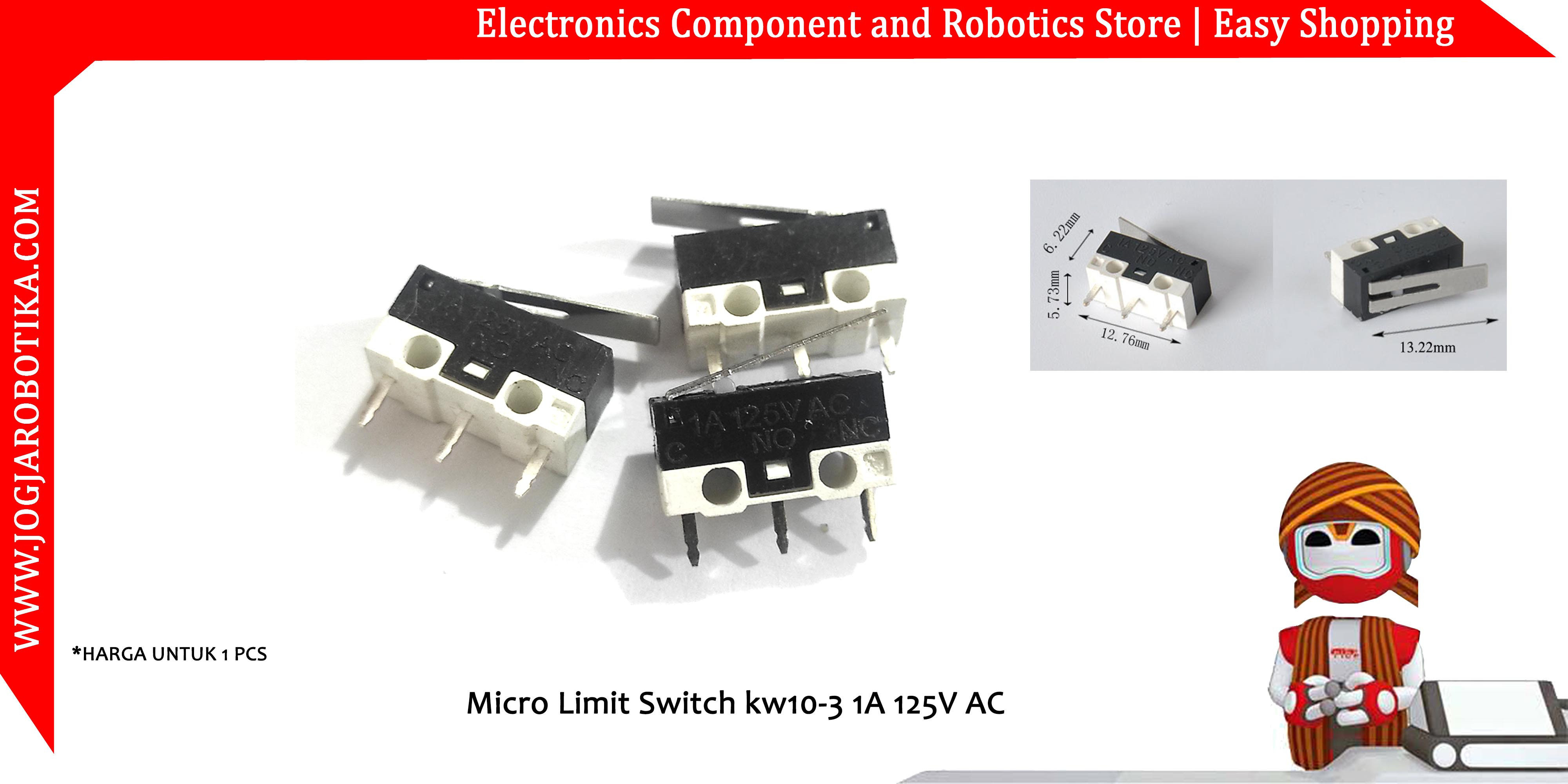 Micro Limit Switch kw10-3 1A 125V AC