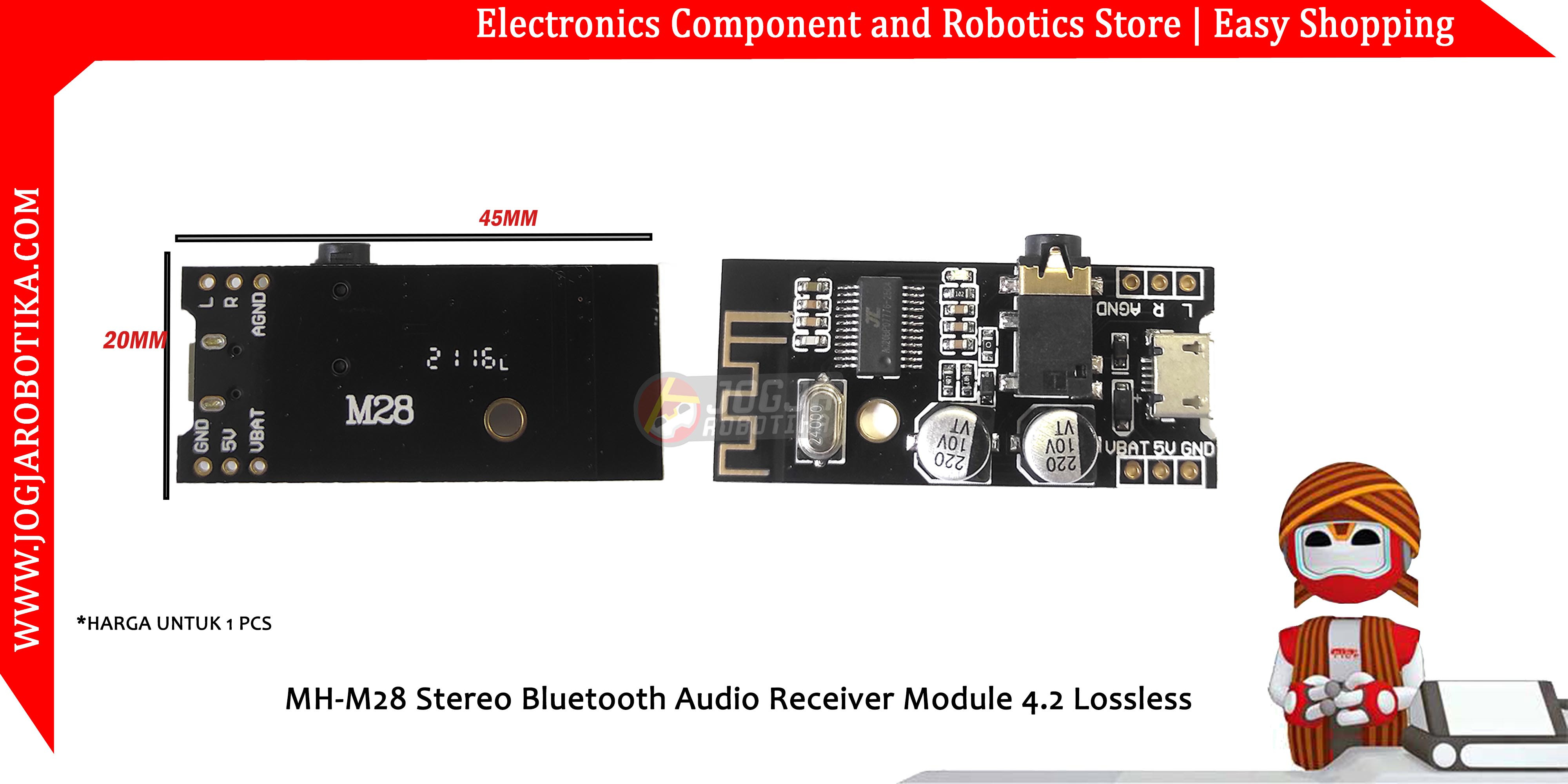 MH-M28 Stereo Bluetooth Audio Receiver Module 4.2 Lossless