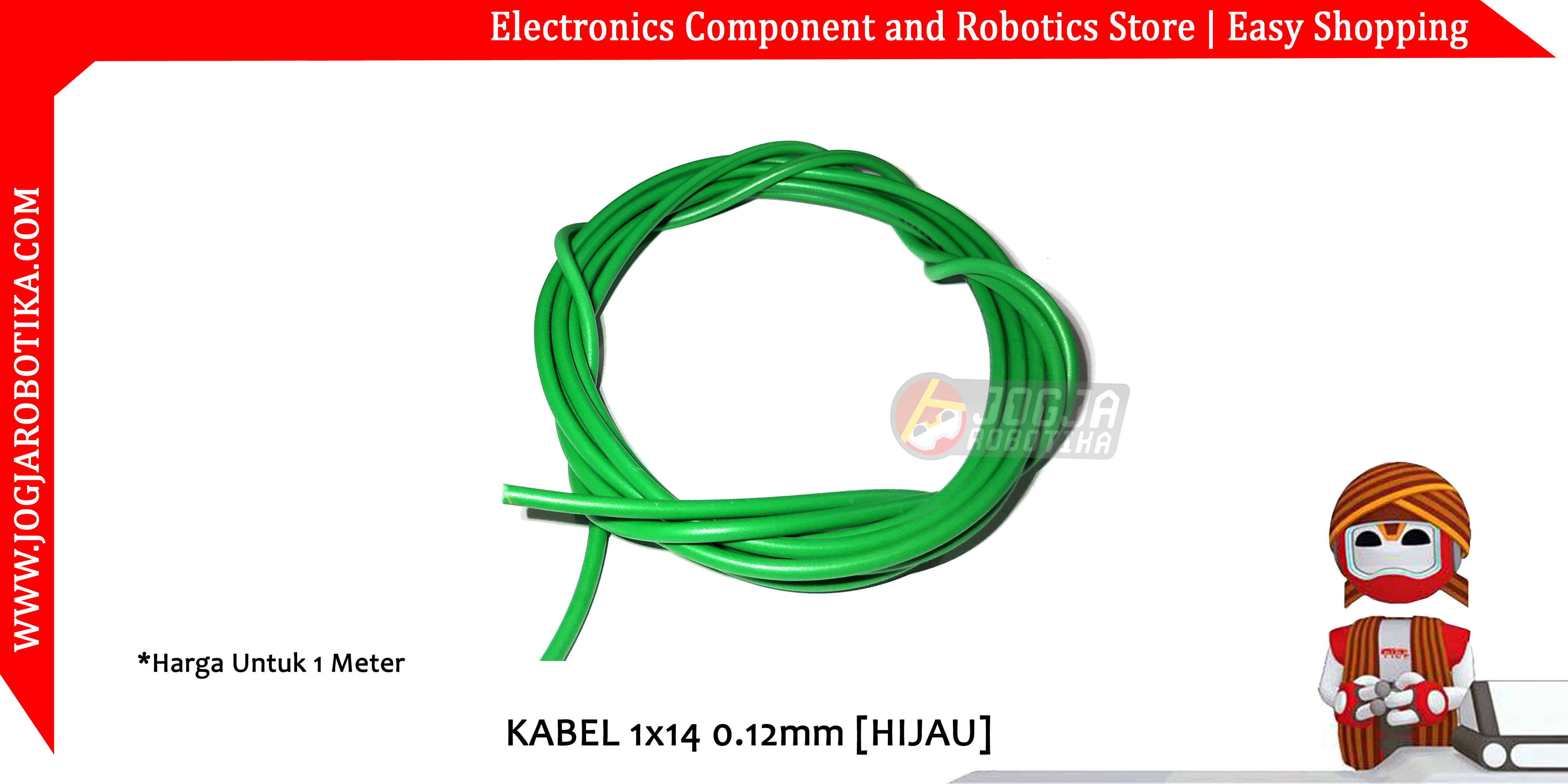 KABEL 1x14 0.12mm [HIJAU]