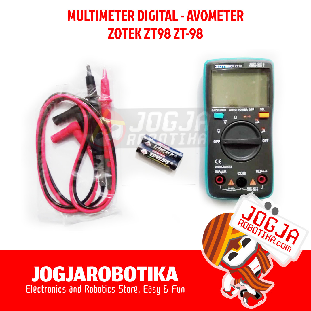 MULTIMETER DIGITAL AVOMETER ZOTEK ZT98 ZT-98